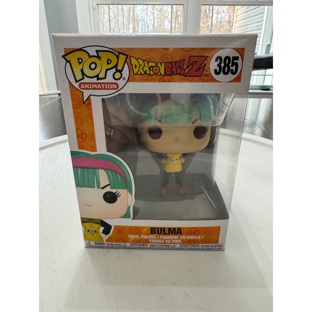 Funko Pop Dargon Ball Z #385 Bulma Yellow Dress Vinyl Figure w/Protector